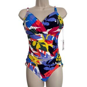 Anne Cole Size 10 One Padded Wireless Multi Colored Adjustable Straps NWT